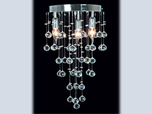 30'luk Daire  Kristal Ta�l� Avize