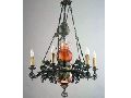 6 Classic Gas Lamp Ceramic Chandelier